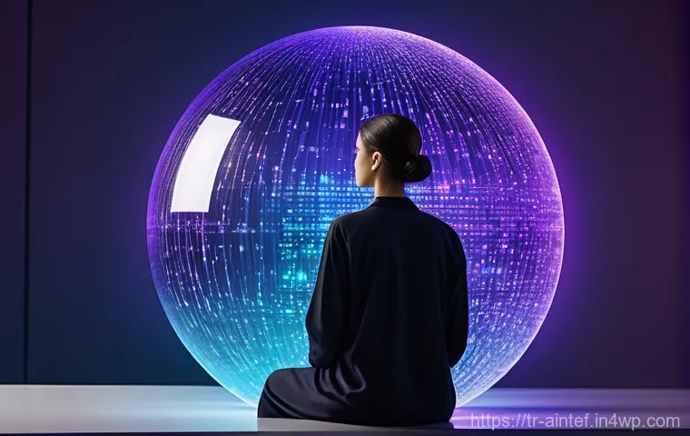 AI 테라피의 윤리적 도전과제 - **Prompt:** A vibrant, slightly futuristic image depicting three diverse individuals, each subtly in...
